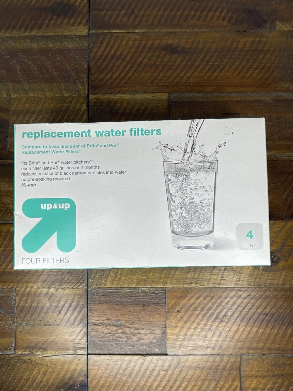 Up & Up Replacement Water Filters - Fit Brita Pitcher - 4-Pack - NEW and Sealed
